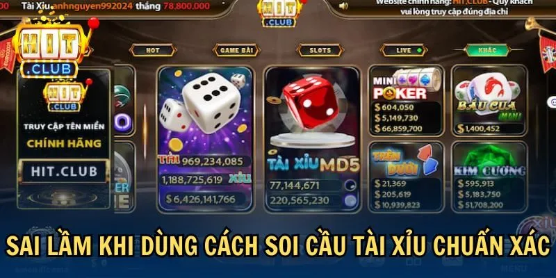sai lam Sai lầm khi dùng cách soi cầu tài xỉu chuẩn xác